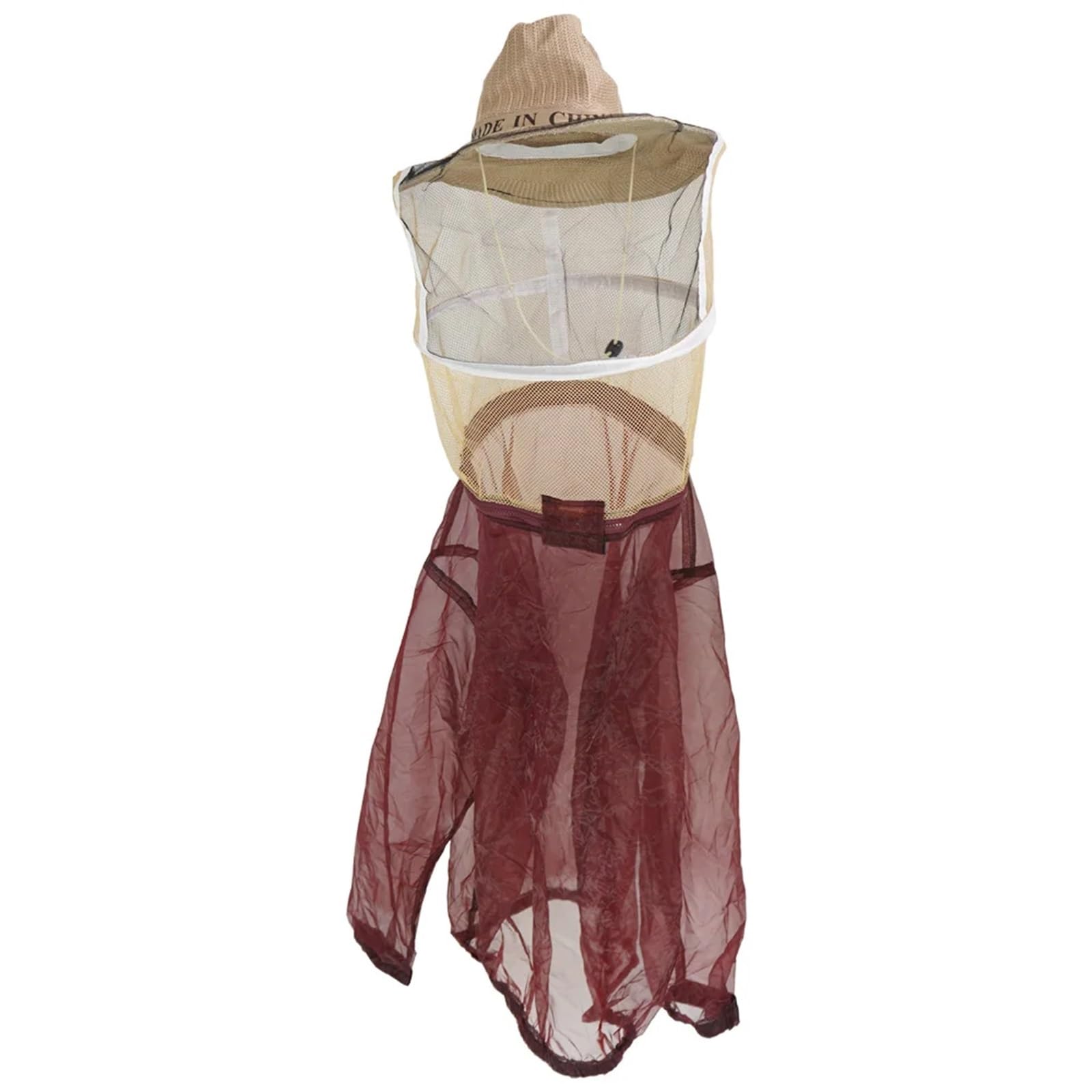 Traje Apicultor traje protector avispa velutina Ropa protectora de apicultor, traje de apicultor ventilado transparente, disfraz antiabejas for la parte superior del cuerpo, capucha de velo desmontab