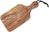 Berard Handcrafted Olive Wood Cutting Board with Handle - 10 Inch Versatile Chopping & Serving Board