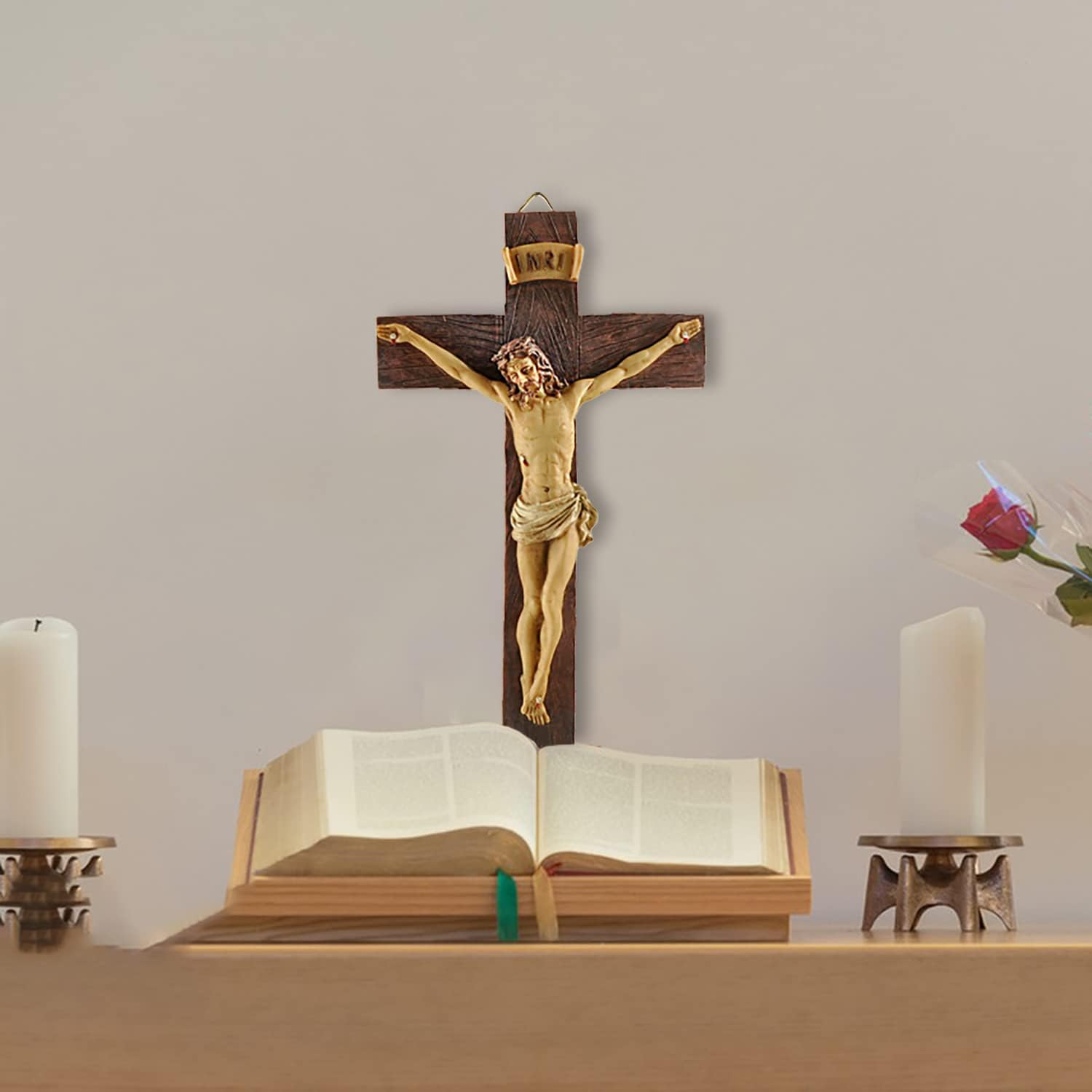 PlentifulHome Jesus Crucifix Wall Cross Catholic - Image 4