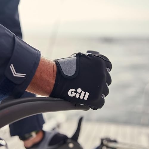 Miniatura 6 de Gill Deckhand Guantes de vela  Dedos largos con dedos expuestos y pulgar  Protección solar UV 50+ y repelente al agua