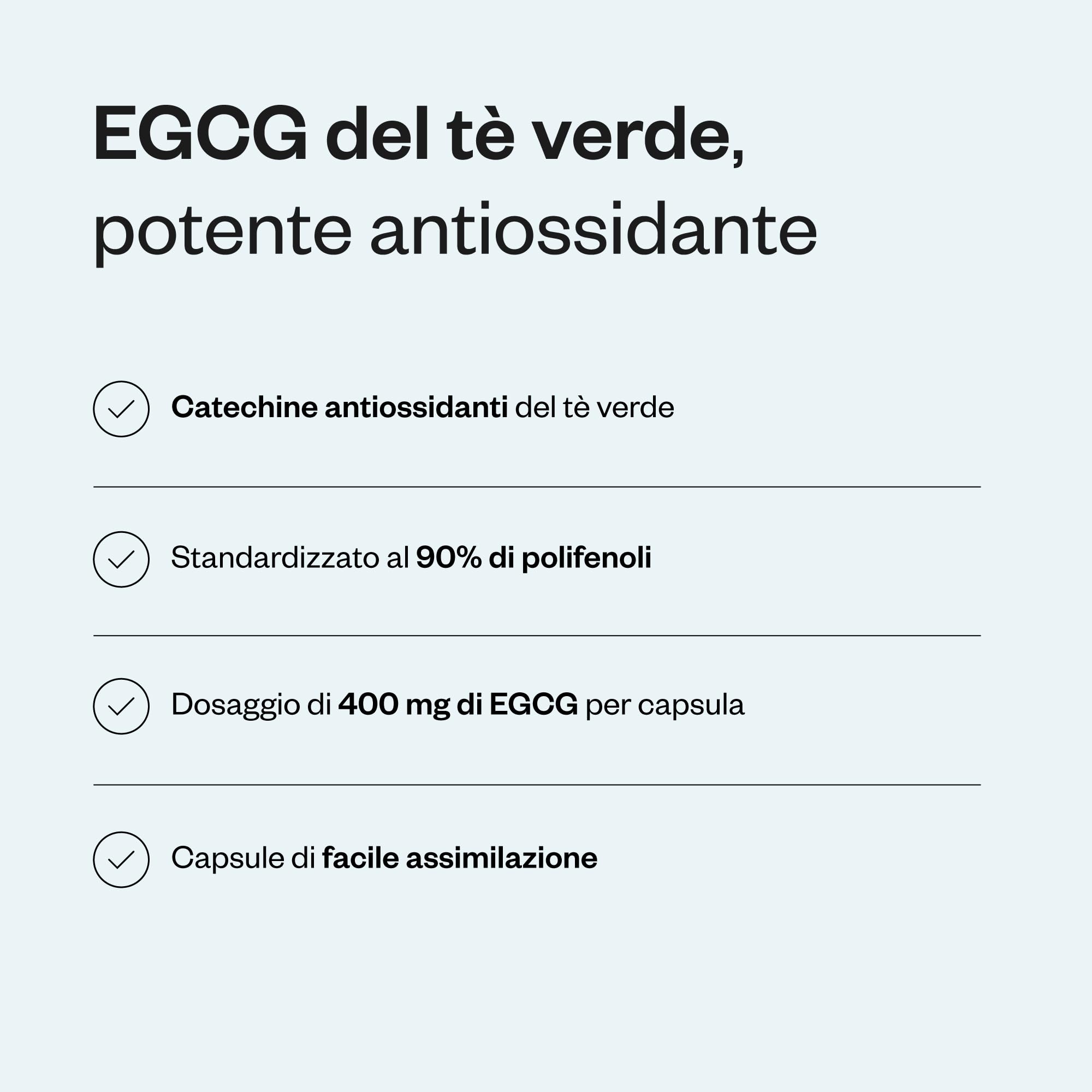 EGCG - Aiuta la digestione - Estratto di tè verde standardizzato al 70% EGCg - Vegano - Senza glutine - Supersmart