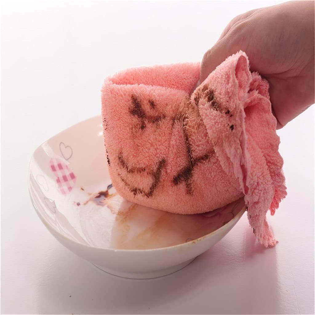 Dish Clothlazy Rag Kitchen Dishwashing Scouring Pad Housework Cleaning Absorbent and Non-linting Hand Towel 10pcs