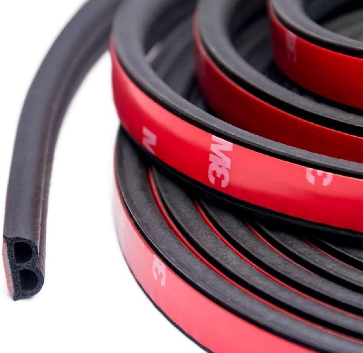 EPDM Rubber Weather Stripping Door Seal Strip for Car (Black,10m)