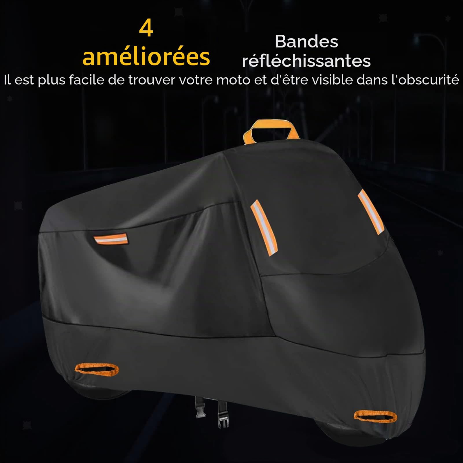 Housse de Moto pour Piaggio MP3 500, Oxford Tissu Imperméable Protection Solaire Anti-Poussière Antidéchirure Housse de Moteur, Intérieur Ourdoor Protection Accesorios