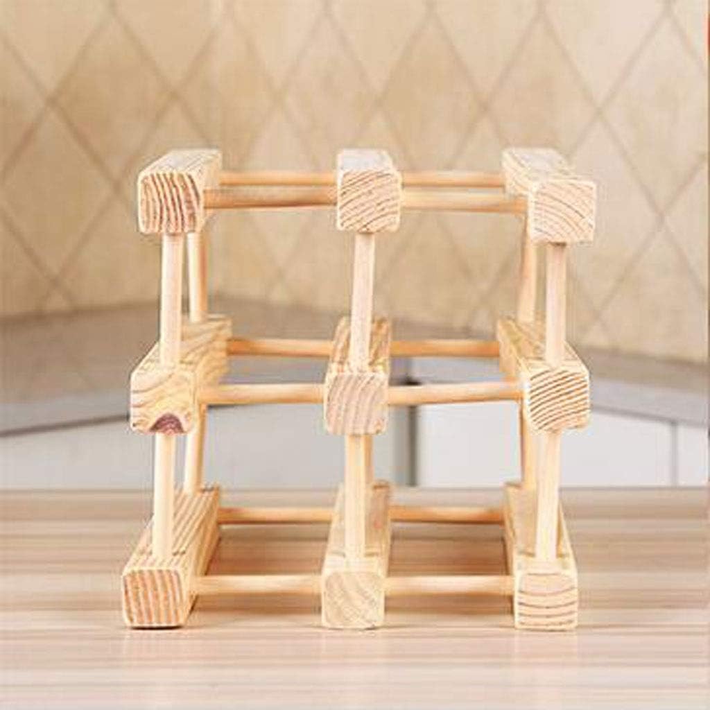Wine Rack Wine Rack Solid Wood Floor-Standing Wine Rack Display Stand Living Room Bar Kettle Storage Rack Goblet Rack for Bar Kitchen Cabinet