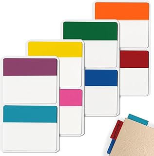 200pcs Index Tabs Sticky for Page Markers Book Marking File Documents Bookmark Strong Large Plastic Transparent Index Tabs Flags Writable and Repositionable