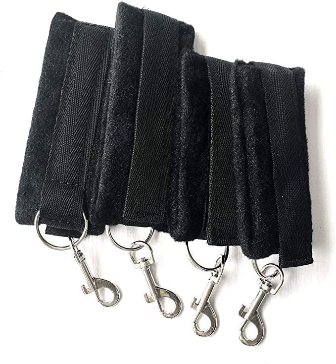 Kit di sospensione con cintura yoga in nylon nero-rosso con lunghezza