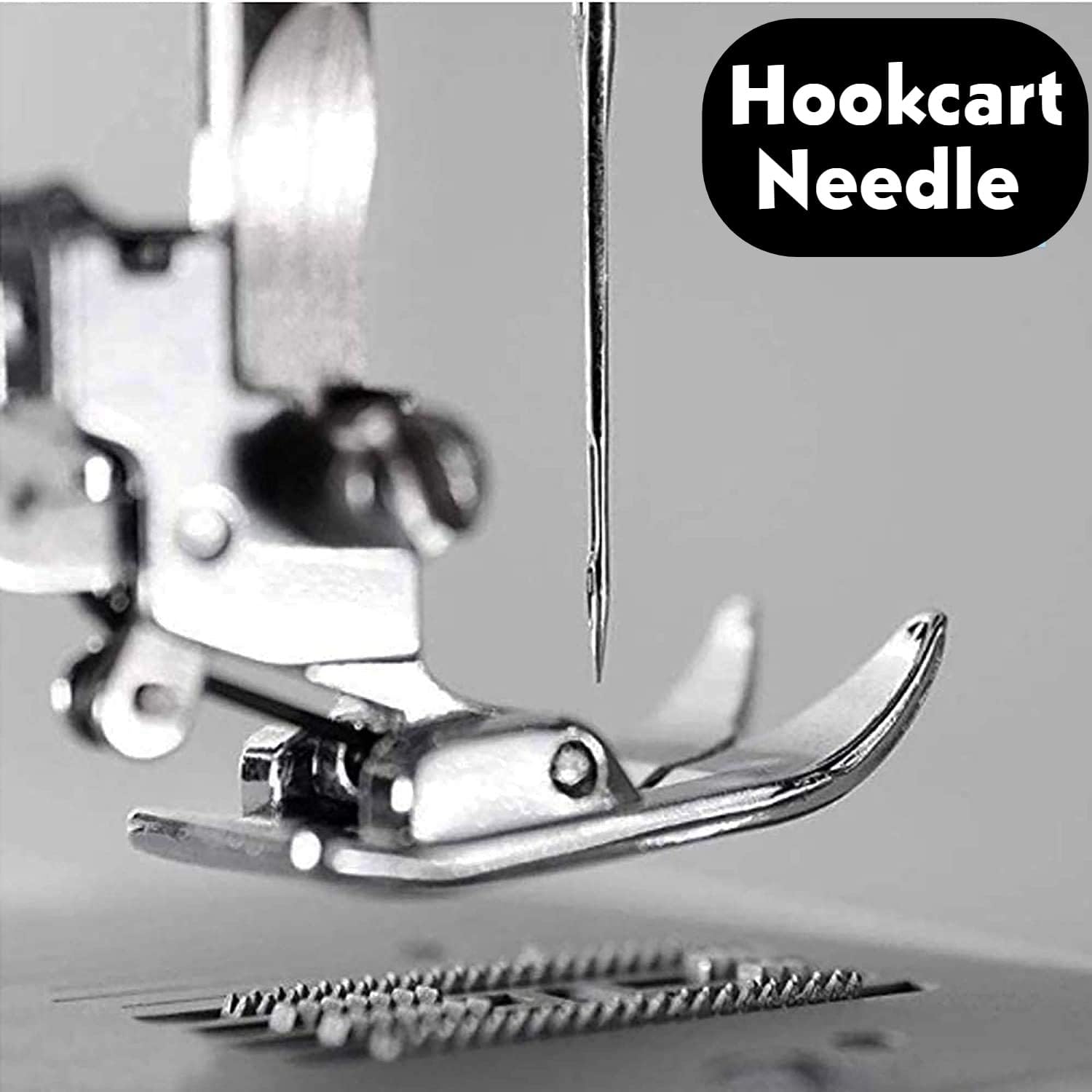 Hookcart Sewing Machine Needles (Size 11 | HAx1-11/75) Needle Type :One Side Flat for All Domestic Sewing Machines, Pack of 1 (10 Pieces) 2
