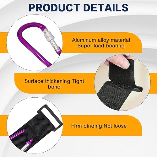 Miniatura 4 de 2 ganchos universales para motocicleta, clips de gancho multiusos para automóvil, motocicleta, bicicleta, cochecito