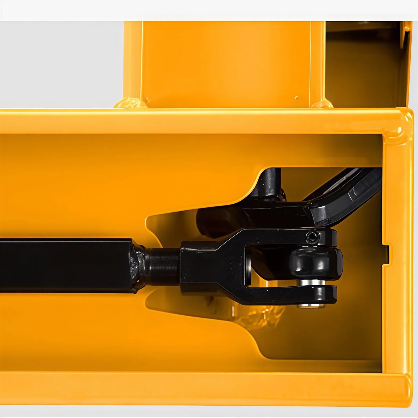 Transpallet Sollevatore for pallet manuale con forca regolabile a bilanciere for lo spostamento di materiali in officina