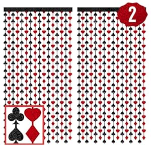 Xo, Fetti Casino Vorhang 2er-Pack Party-Dekorationen