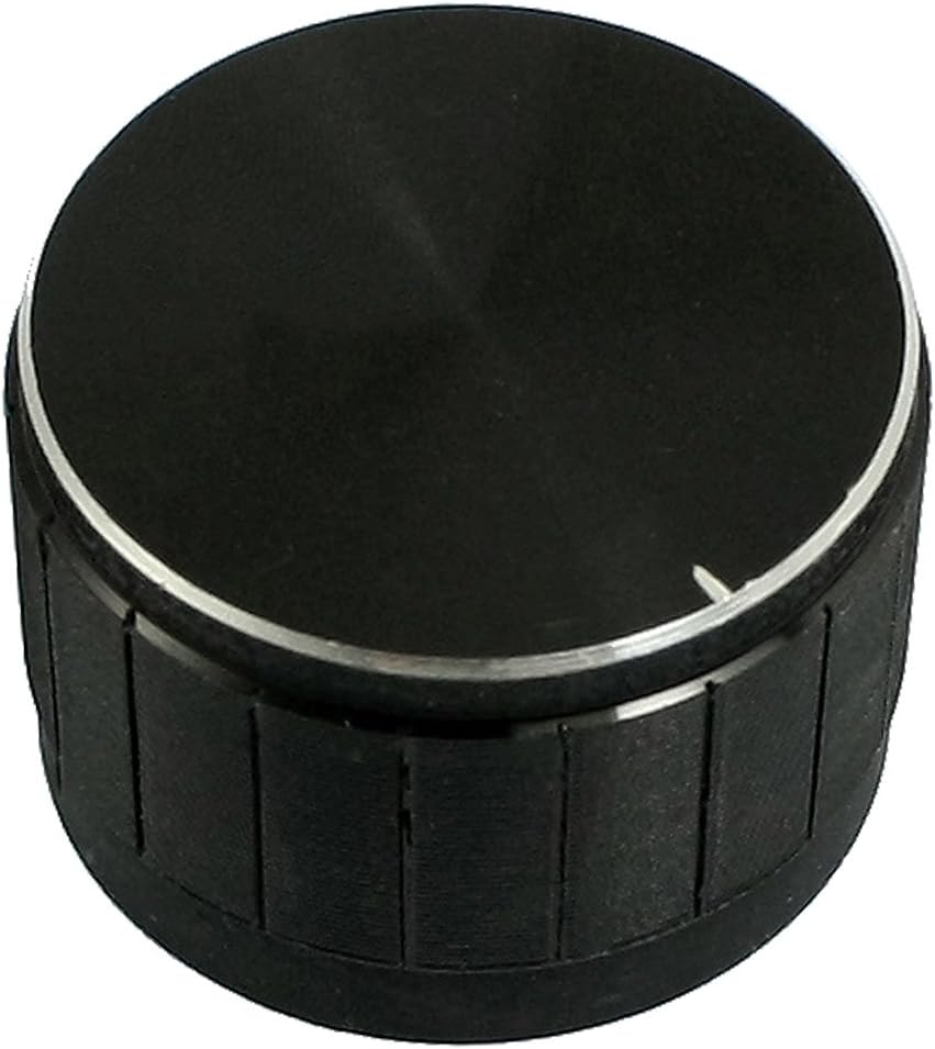 sourcingmap 24 x 16 mm Potentiometer Control Volume Rotary Knob Cap - Black, 24mm x 16mm