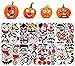 niurui Halloween Decorazioni Adesivi Halloween Decorazioni Adesivi di Zucca di Halloween, 8 PCS Decorazione di Adesivi Faccia di Zucca di Halloween, Adatti per Zucca e Feste di Halloween