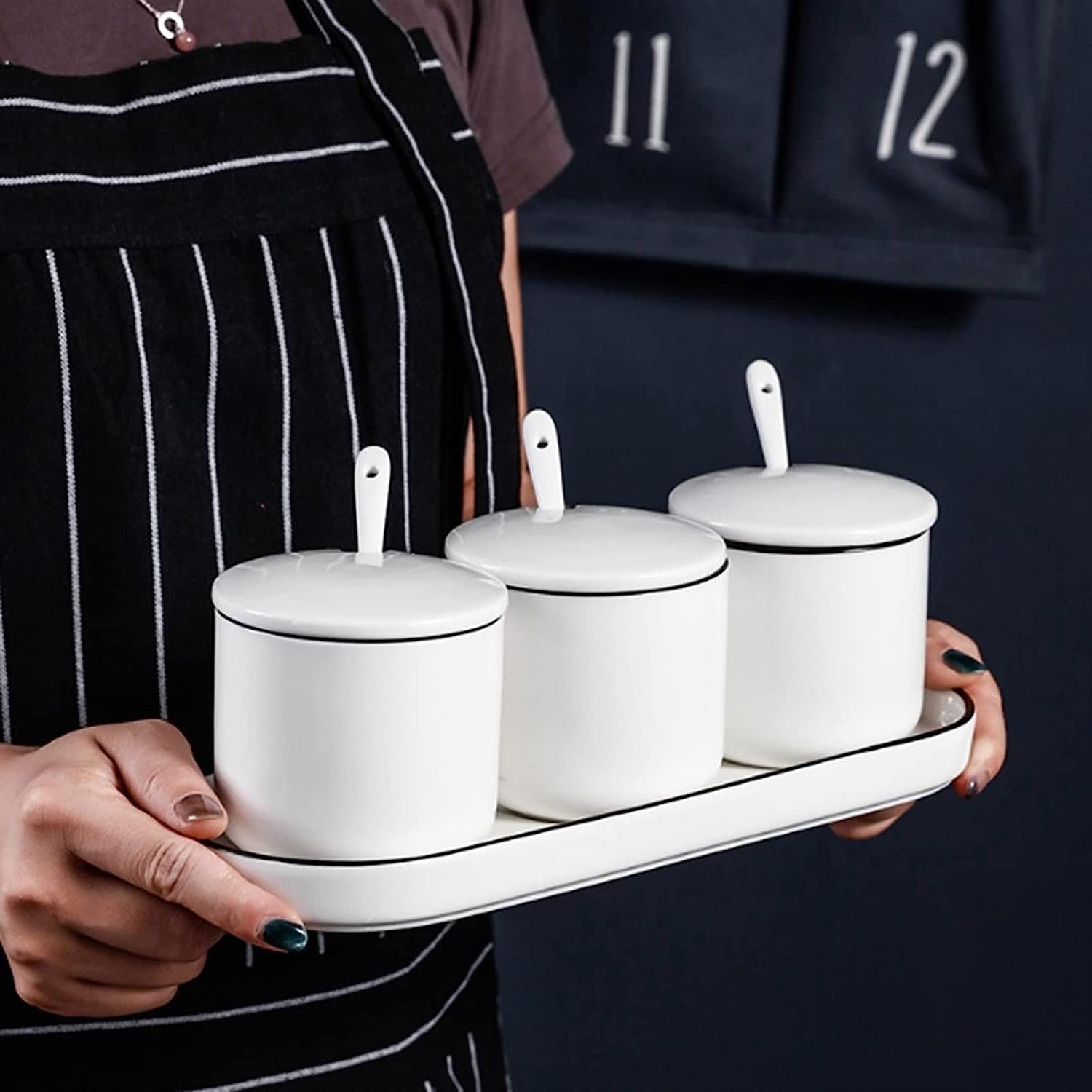 Ceramiczne Pudełko Na Przyprawy Zestaw Do Gospodarstwa Domowego Akcesoria Kuchenne Słoik Na Przyprawy Golf Kreatywna Butelka Na Przyprawy Słoik Na Sól I Pieprz