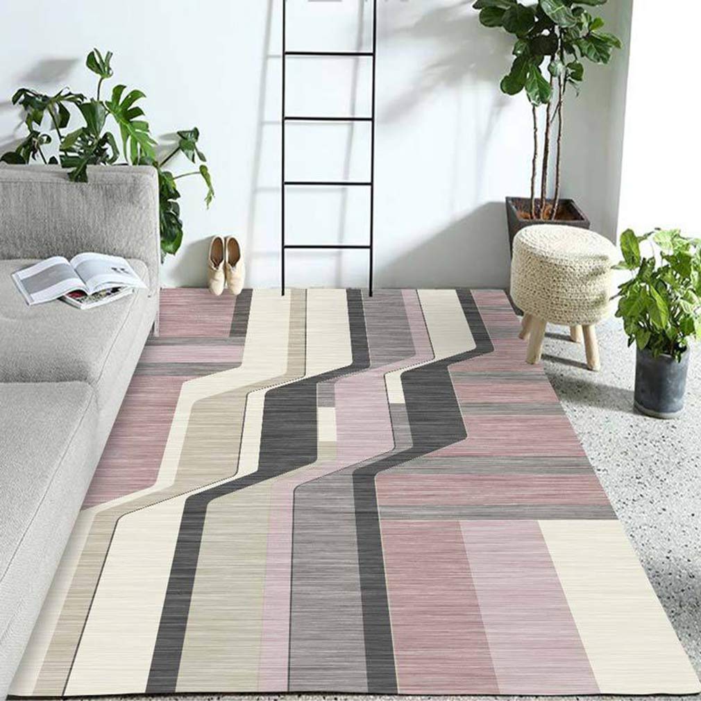 Buy MOXIC Soft Geometric Living Room Area Rugs Rectangular Children Crawling Bedroom Rug Fleece Anti-Slip Carpets Nordic Modern Home Decor Mats Indoor Outdoor Runners Nursery 2' X 3' — BookShops.in
