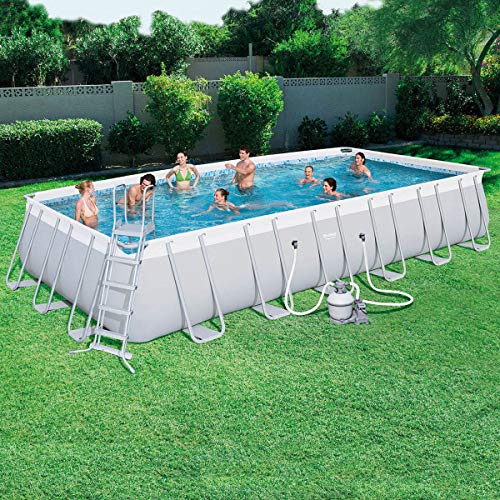 giordanoshop Pool Outdoor Earth Rectangular 732x366x132cm Bestway Power Steel Frame 56475