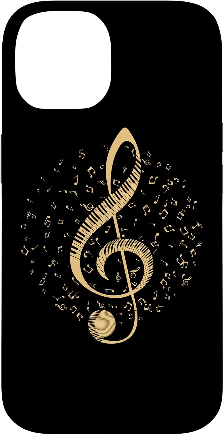 Treble Clef Music Notes Piano Case for iPhone 14
