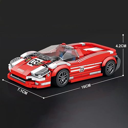 Miniatura 7 de MISINI 680 Speed Racing Car Building Blocks Set, MOC Sports Car Building Kit, Cool Toy for KidsBoys, and Girls Ages 6+, Gifts Building Blocks Set
