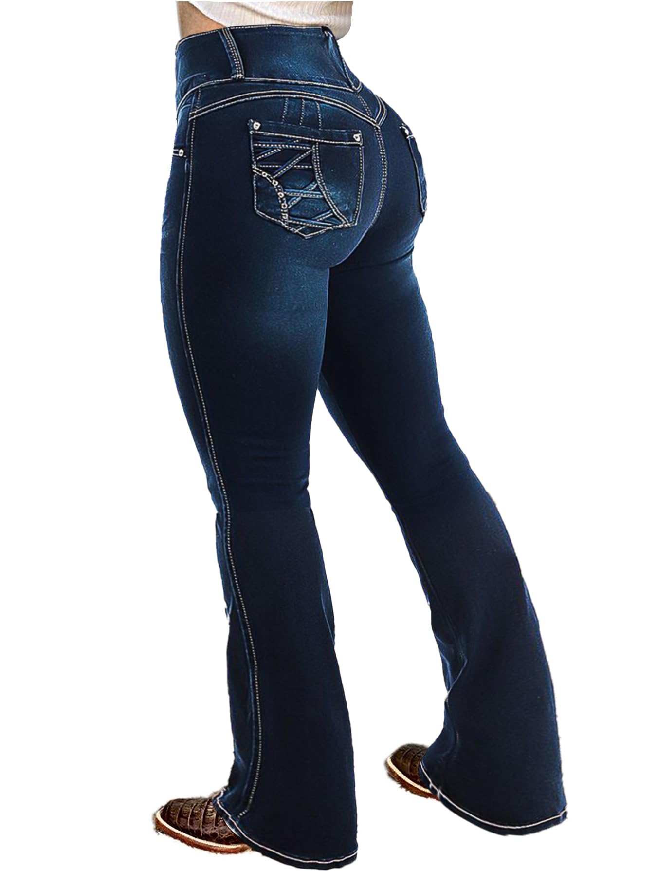 Butt Lifting Bootcut Stretchy Jeans for Women