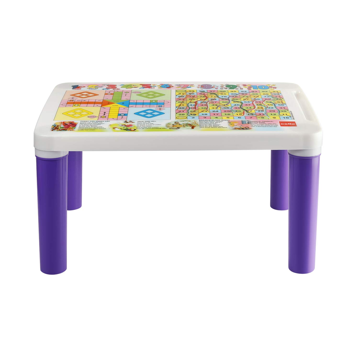 cello scholar junior plus kids study & play table, purple