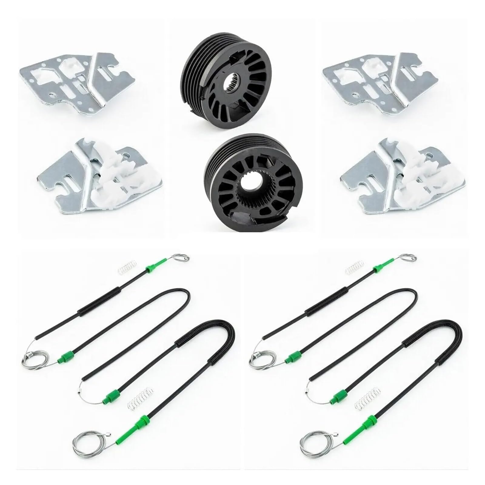 Sauanmnktp Front Left Right Window Winder Repair Kit For Bmw 3 Series E46 2001-2005 Window Regulator Repair Kit