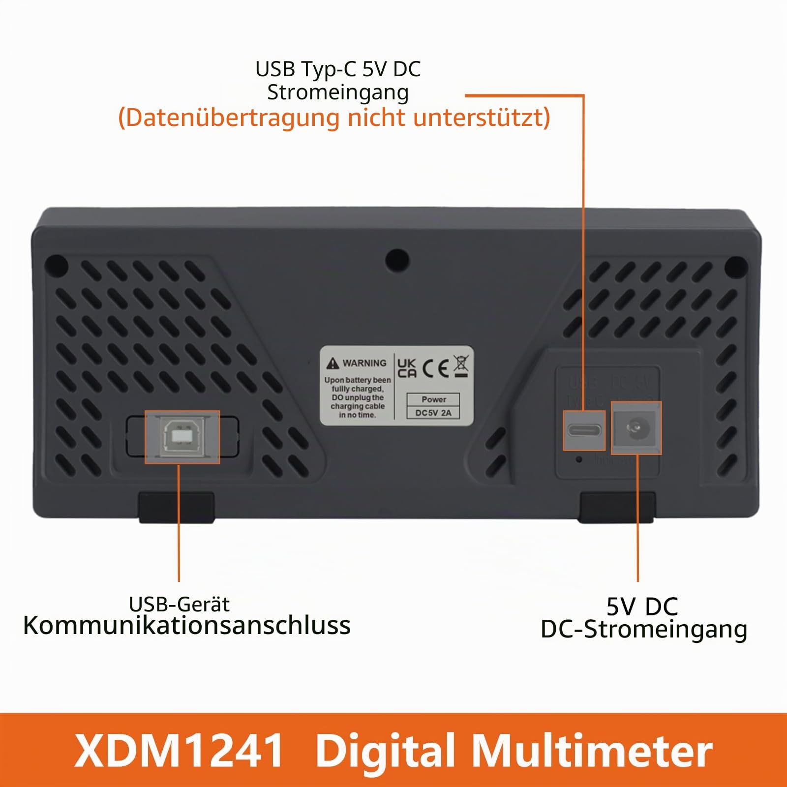 OWON XDM1241 Tischmultimeter mit wiederaufladbaren Batterien True RMS High Accuracy Universal Desktop Multimeter