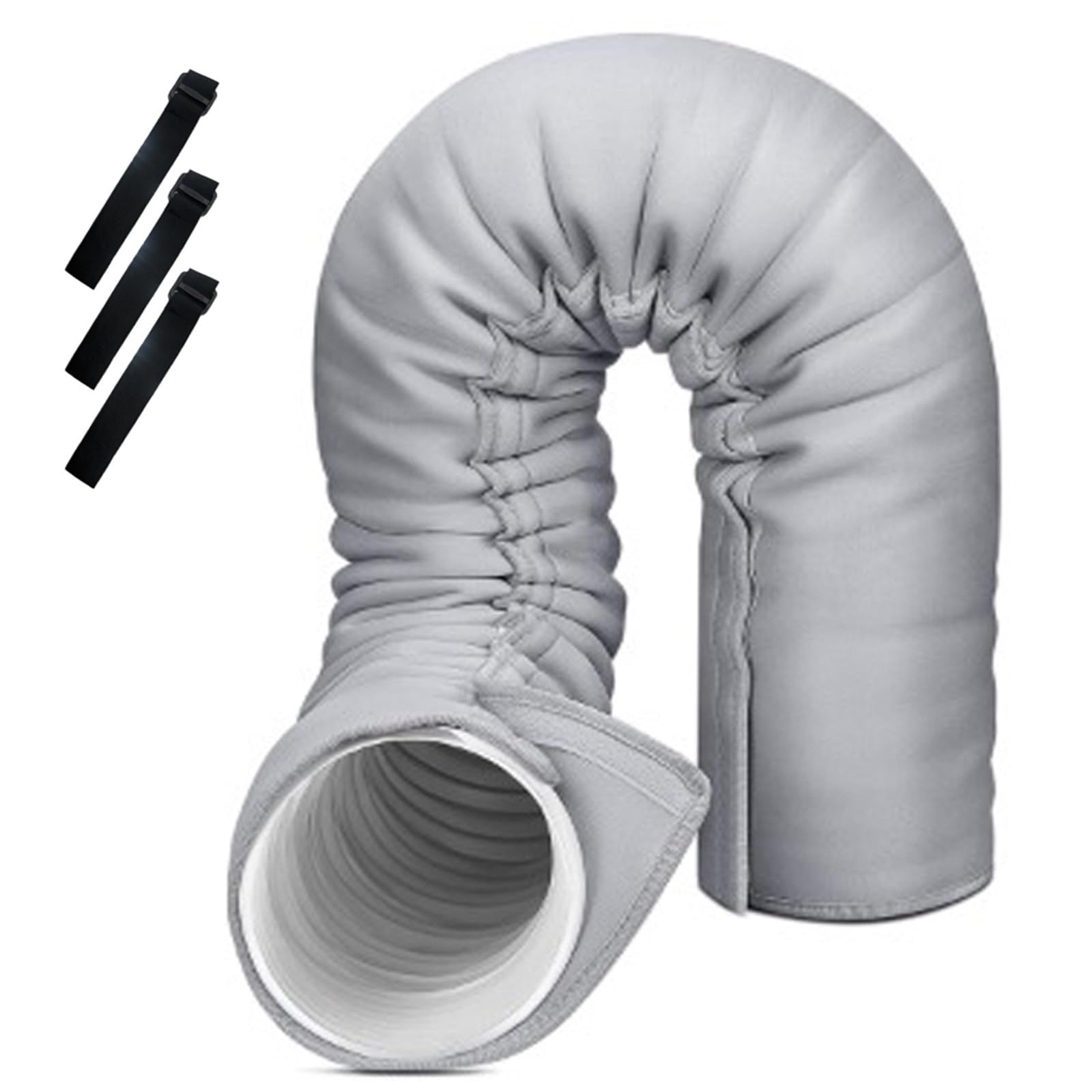 XVDRFSD Air Conditioner Hose Cover Portable AC Hose Insulation Sleeve Air Conditioner Cover Protective Dust Exhaust Heat(Gray)