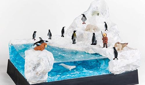 Miniatura 8 de 16 figuras de pingüino de plástico, lindas figuras de pingüino de animales del océano para niños - realista y detallado