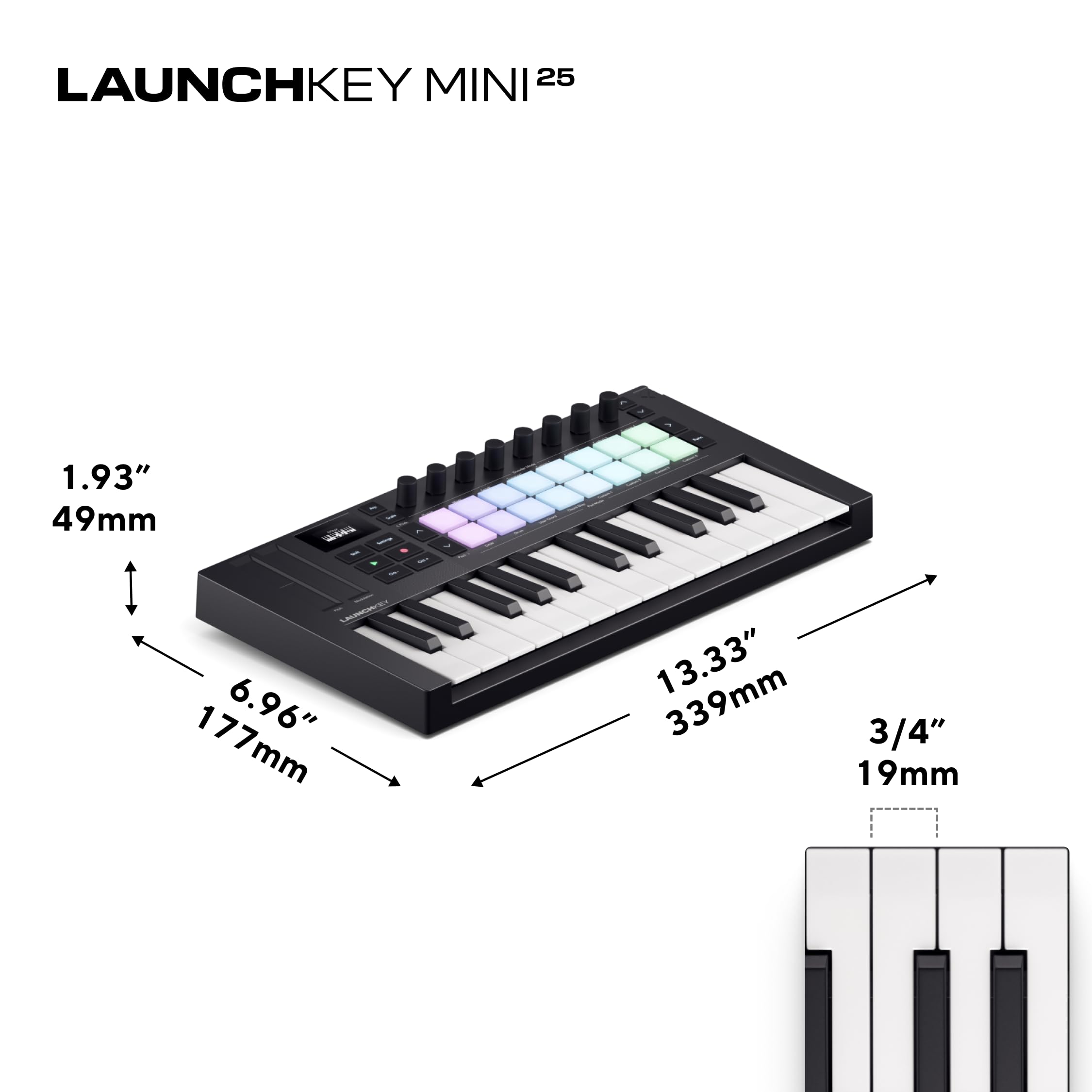 Amazon | Novation/Launchkey Mini 25 Mk4 | MIDIキーボード | MIDI