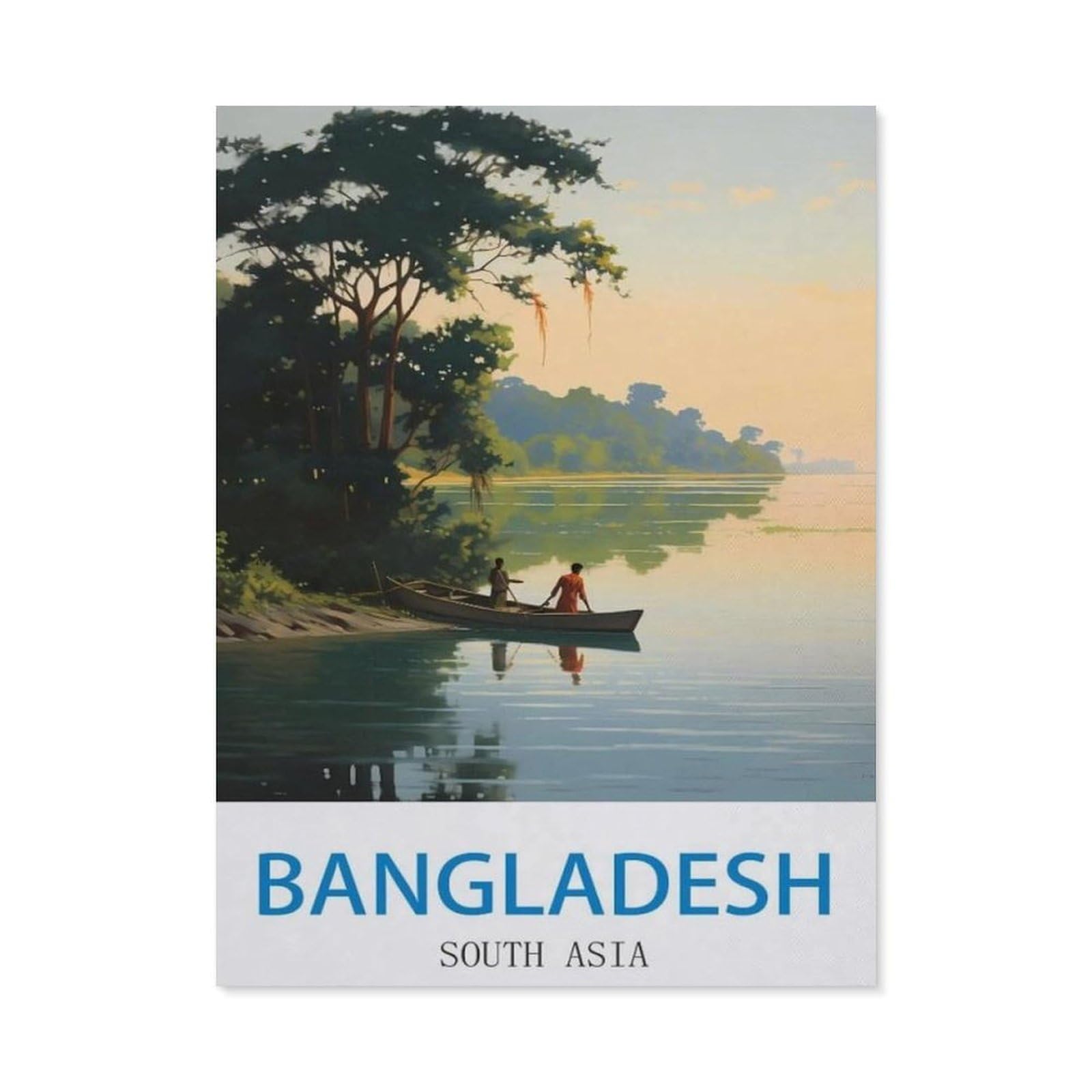 BEAYODKP DIY 5D Diamond Painting，Bangladesh South Asia，Round Diamond, Used for Room Decoration（40 x 50 cm/15.74 x 19.68 inches）-CM73