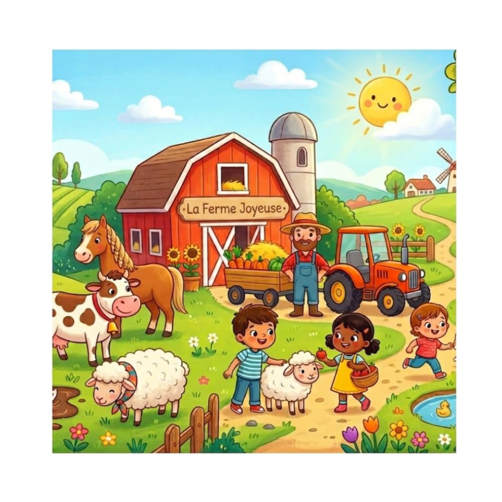 La Ferme Joyeuse: Mon Premier Livre de Coloriage (Mes Premiers Coloriages)