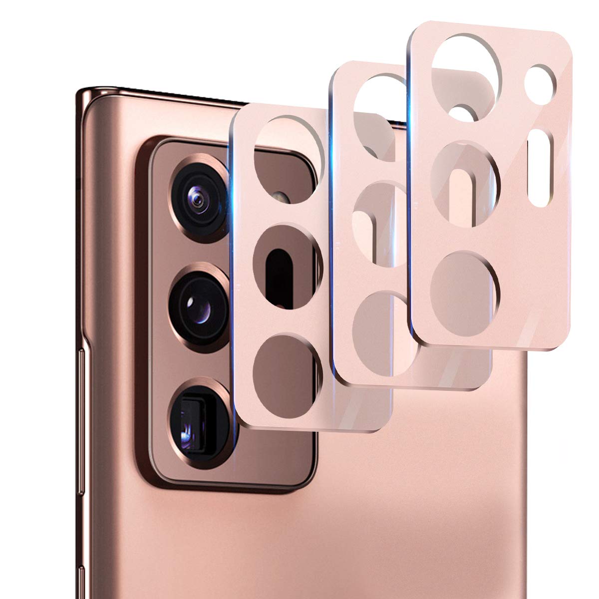 Suoman 3-Pack for Samsung Note 20 Ultra Camera Lens Protector - [Aluminum alloy] [Does not Affect Night Shots] 9H Hardness Tempered Glass Film -