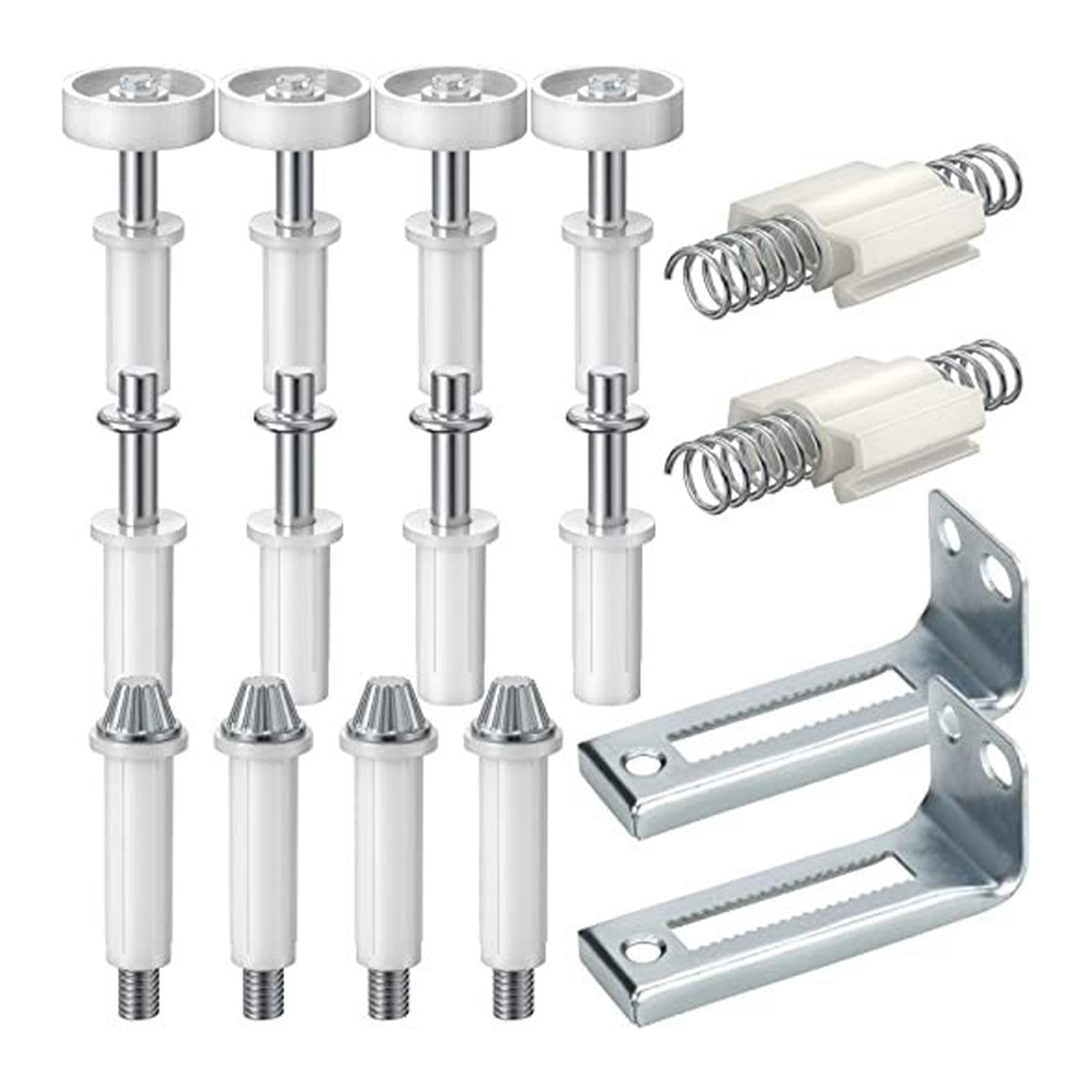 PUXZYAX Sliding Barn Door Hardware Connecting Adaptor Stainless Steel Bifold Closet Door Hardware Smooth Repairs Replacement Kits for 1 in to 1-3/8 Inch