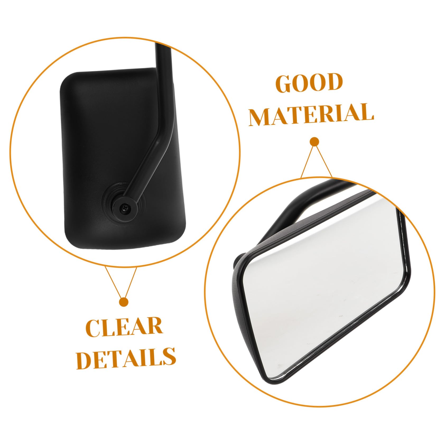 Mikikit 2 Piezas Espejo Retrovisor De Camioneta Clip Para Coche Extensiones De Espejo Retrovisor Gran Angular Para Remolque Seguro y Vehículos Recreativos Para Remolque De Camión