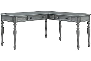 OSP Home Furnishings Country Meadows French Desk with Integrated Power Hub and Storage Drawers