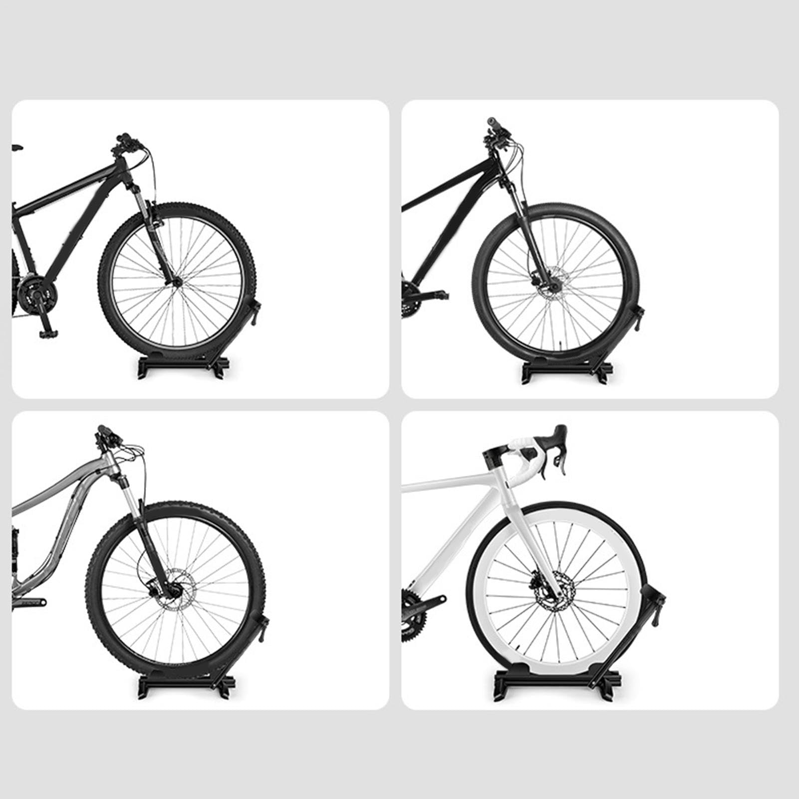 Porte-vélos, porte-vélos | Porte-vélos avec double barre de stationnement pour scooter | Support de garage autoportant, support de stationnement pliable, support d'intérieur pour