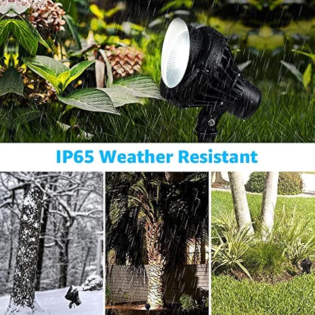 SUNVIE LED 40W Spot Lights 5000K Daylight White Flag Pole Light