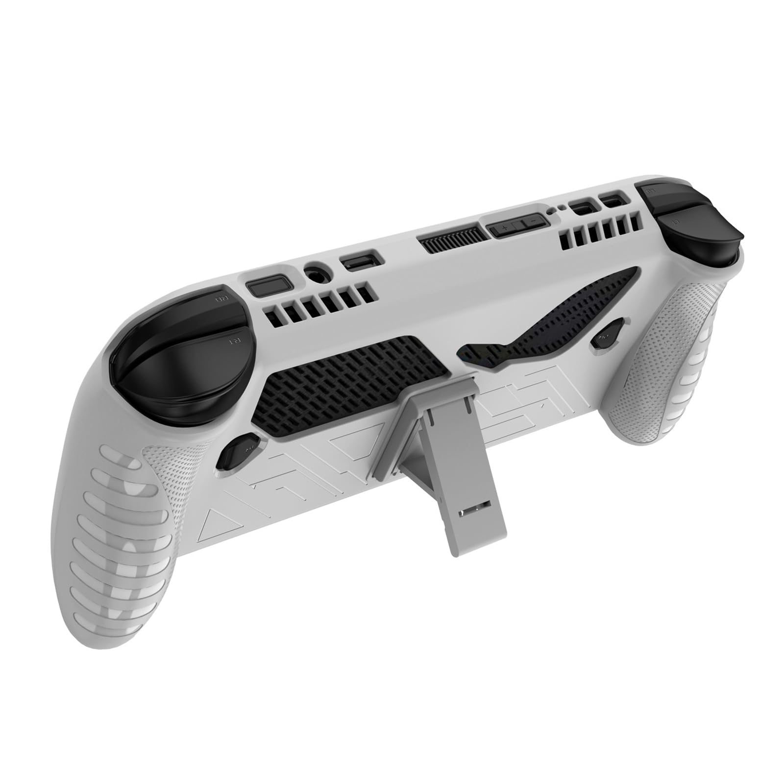Etui Ochronne do ROG Xbox Ally X Konsoli do Gier,TPU Miękki Torba Pokrowiec Etui Powłoki Akcesoria z Grip i Podpórką do ROG Xbox Ally Gaming Handheld Console,Biały
