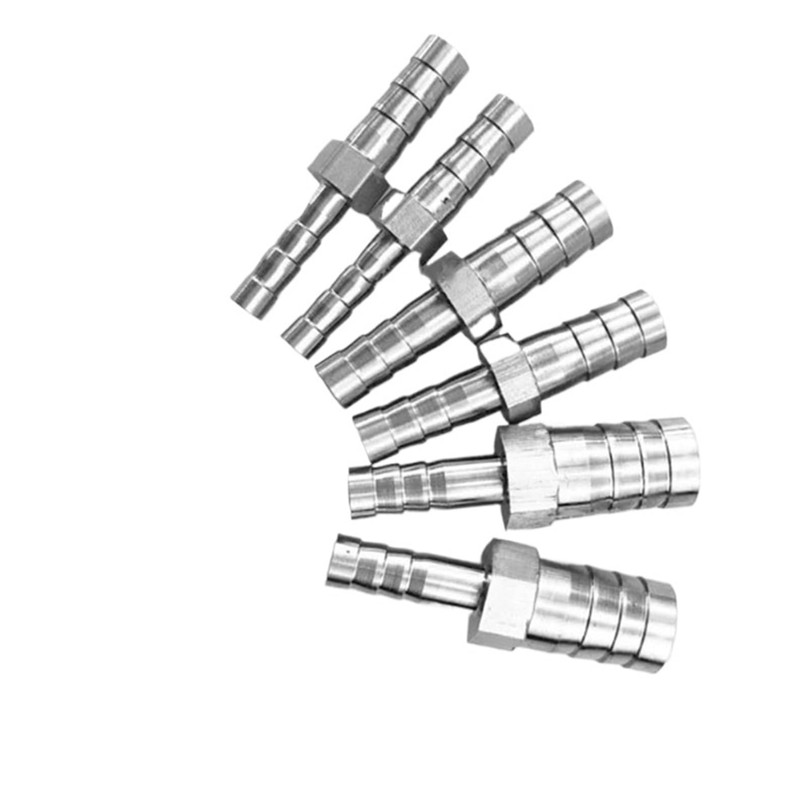 4mm 6mm 8mm 10mm 12mm 14mm 16mm 20mm 2 espiga for manguera recta de dos vías 304 conector reductor de instalación de tuberías de púas de acero inoxidable(25mm-50mm)