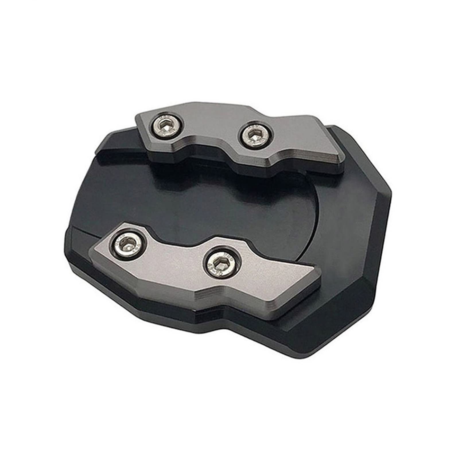 GRABLOOM Anti-Skid Motorcycle Side Stand Extender Plate Foot Stand Enlarge Kickstand Extension Pad Compatible for PCX150 Forza300 Transom Support Plate for Motor Scooter Motorcycle Bikes Pad