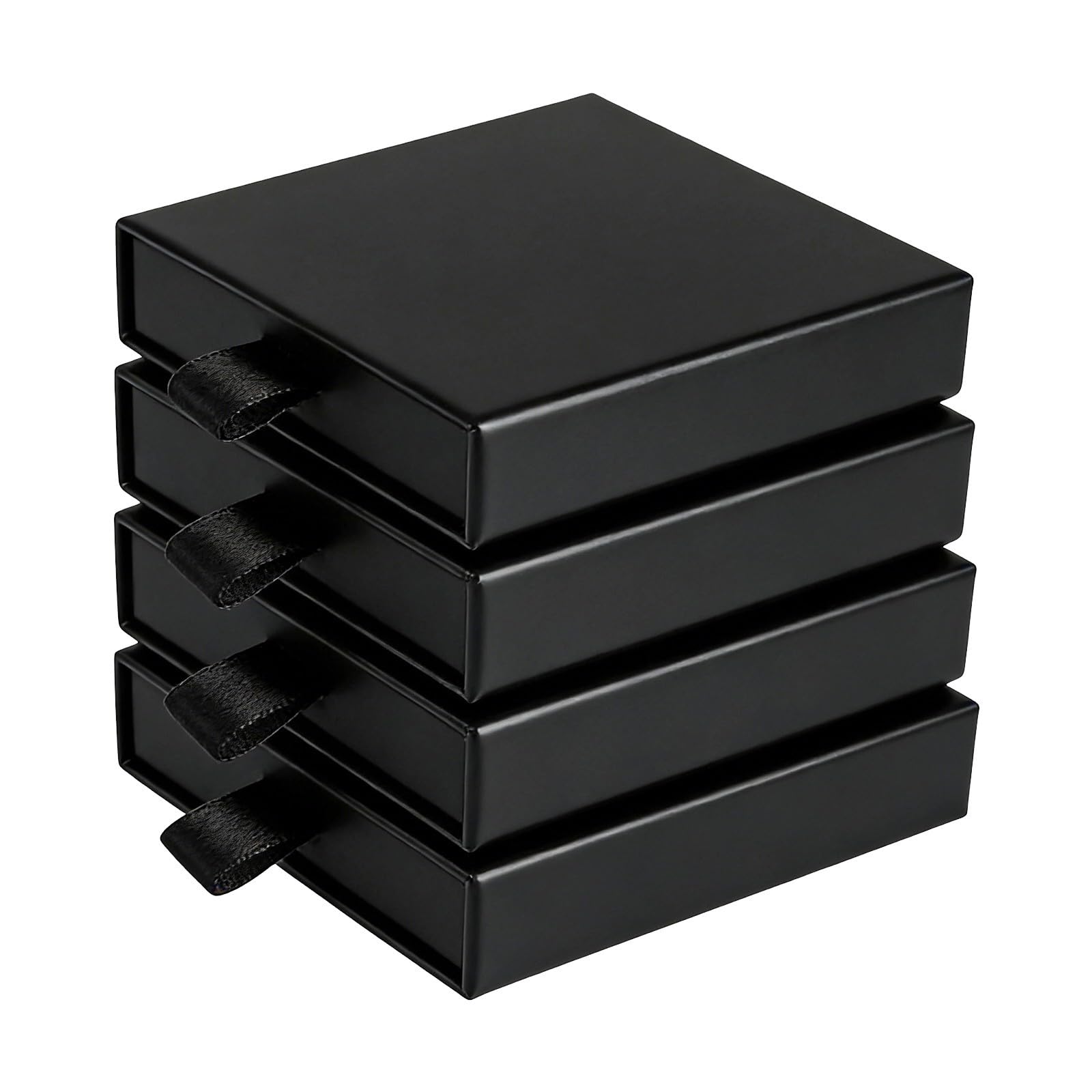 Nucelit 4Pcs Paper Earrings Storage Boxes Jewelry Organiser for Earrings Necklace Brooch Pin Jewelry Accessories Organization Elegant Case