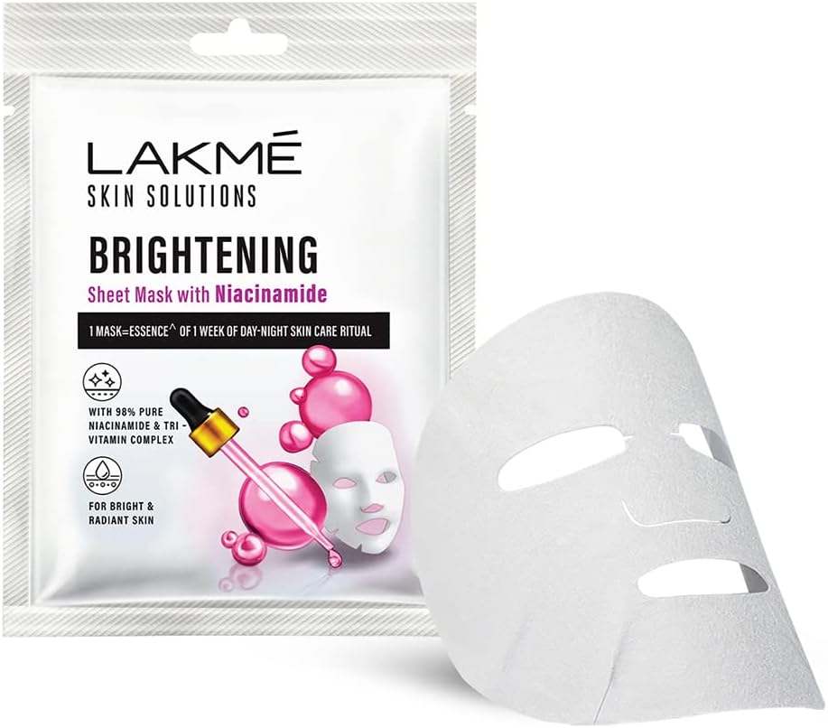 LAKMÉ Skin Solutions Sheet Mask Brightening with Niacinamide 25ml
