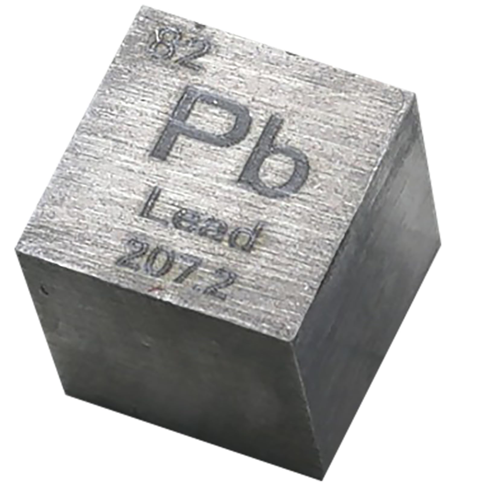 Tihonori Lead Cube - 10Mm Pure Metal Element Cubes - Laser Engraved High Density Cube Set For A Periodic Table Of Elements Collection,