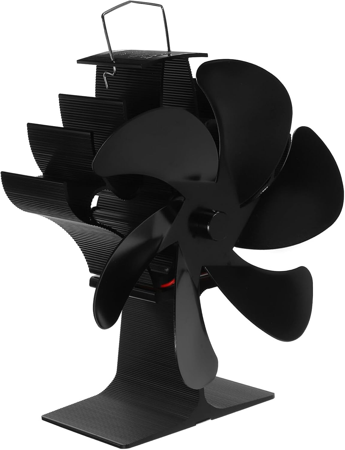 Heat Powered 5-blade Silent Stove Fan for Home Fireplace, Eco-friendly Thermal Blower Suitable for Wood and Pellet Stoves