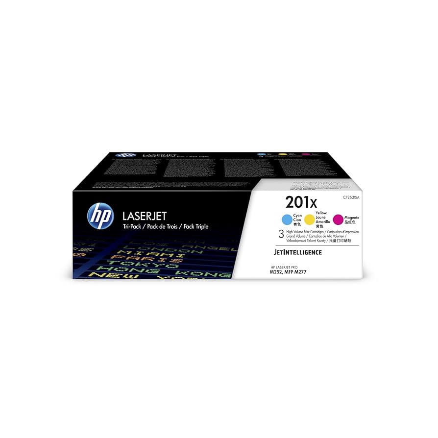 HP 201x (CF253-00906) イエロー　トナーカートリッジ Amazon.com: HP 201X Cyan, Magenta, Yellow High-yield Toner