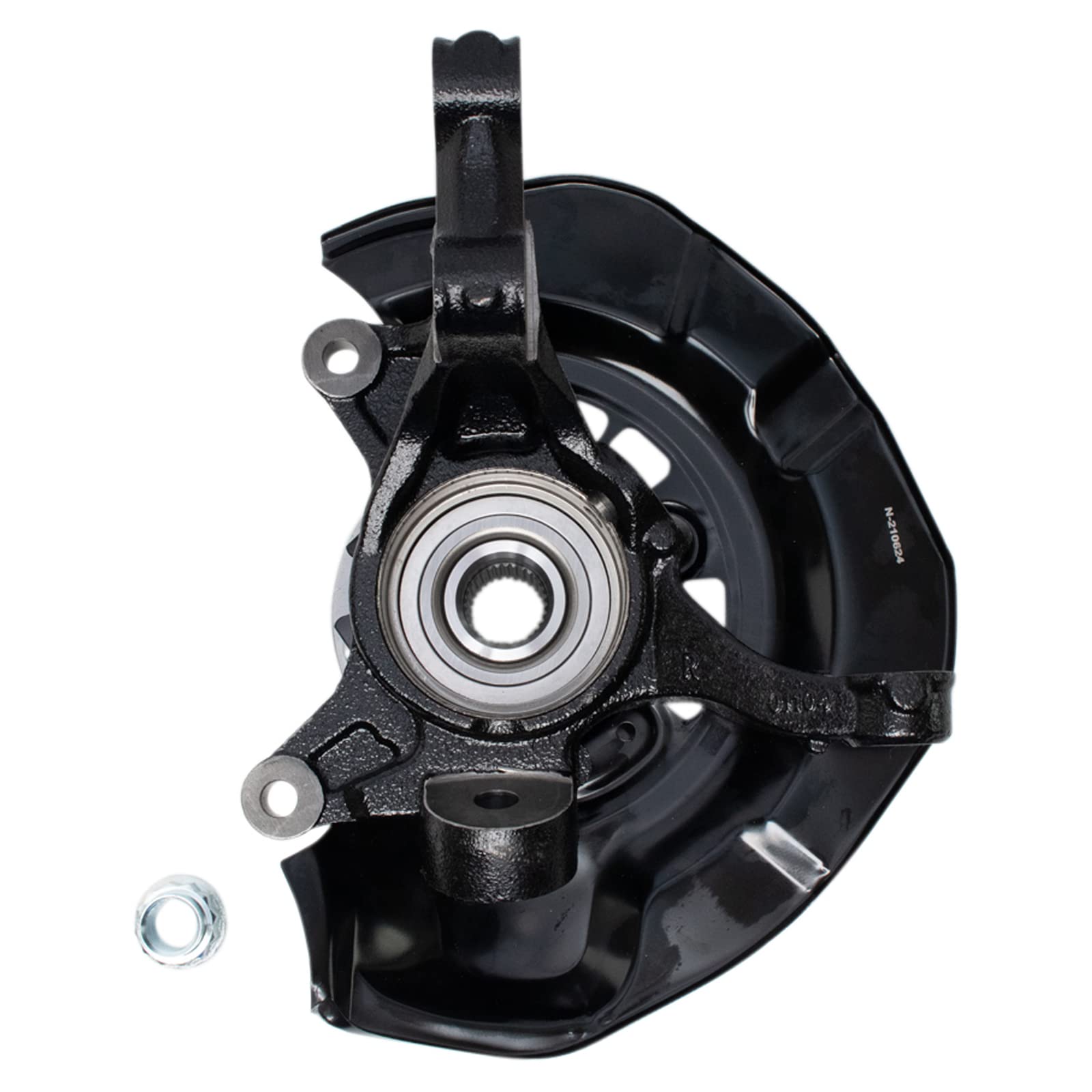 TRQ Complete Wheel Hub Bearing & Steering Knuckle Assembly RH for Toyota Sienna FWD