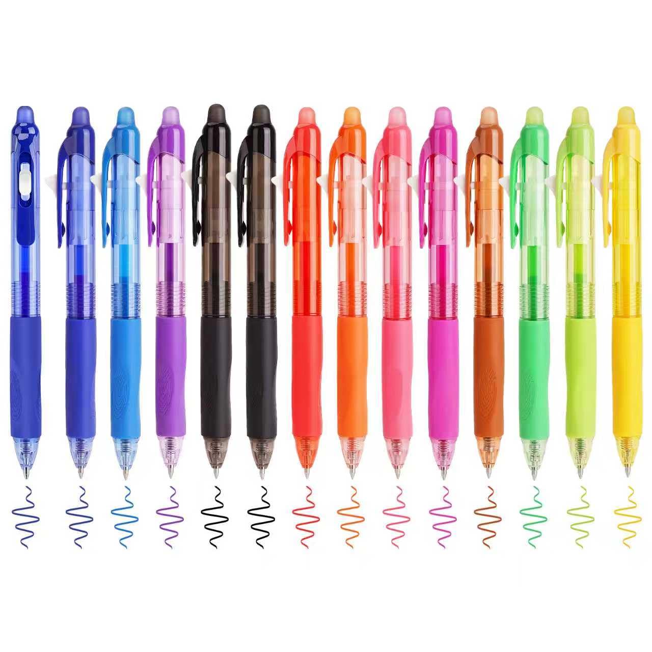 14 Colors Retractable Erasable Gel Pens Fine Point Assorted Color Inks for Drawing Writing Office - Gift Set