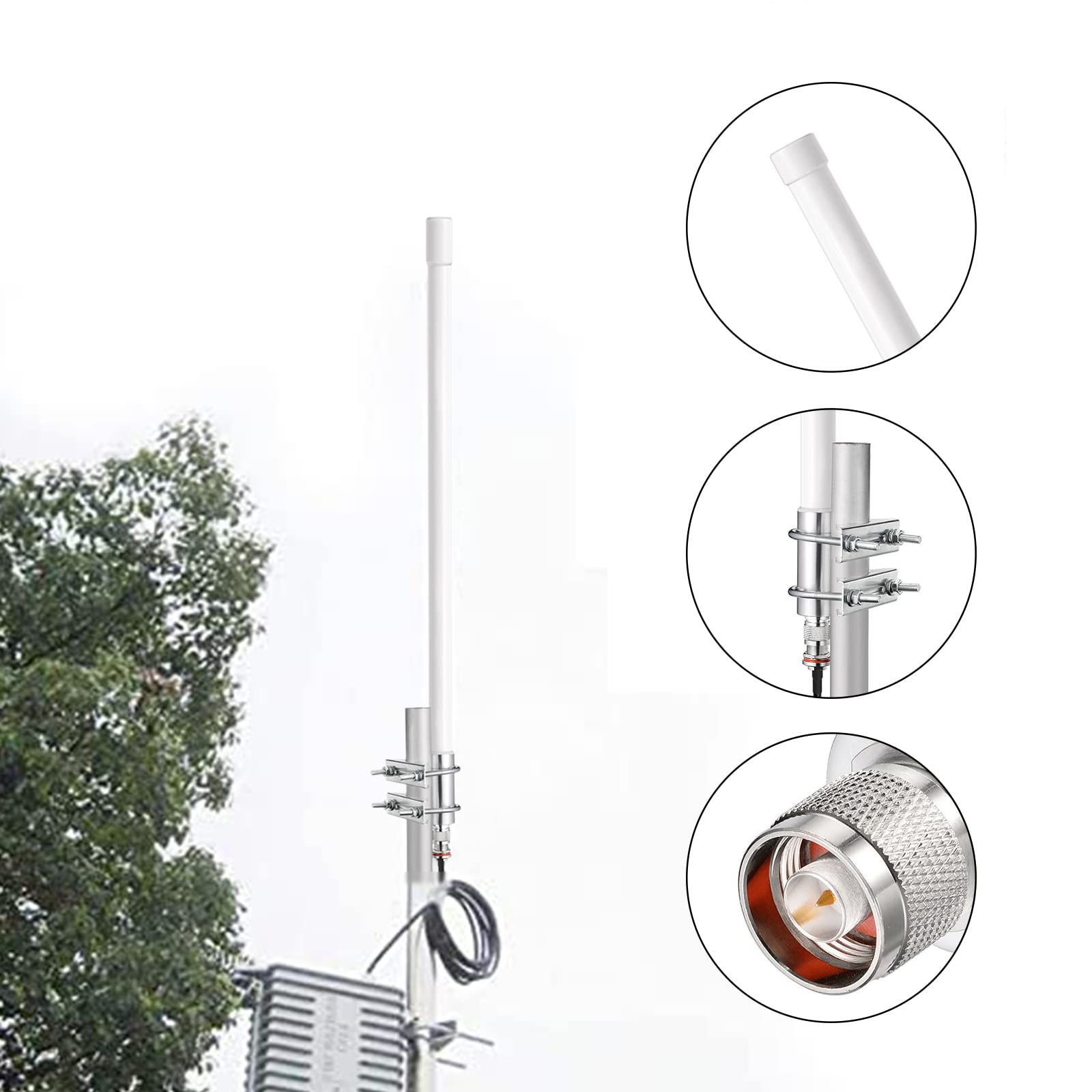 LoRa Gateway Antenne Omnidirectionnelle En Fibre De Verre 915 MHz 5 DBi Pour Mineur D'hélium RAK