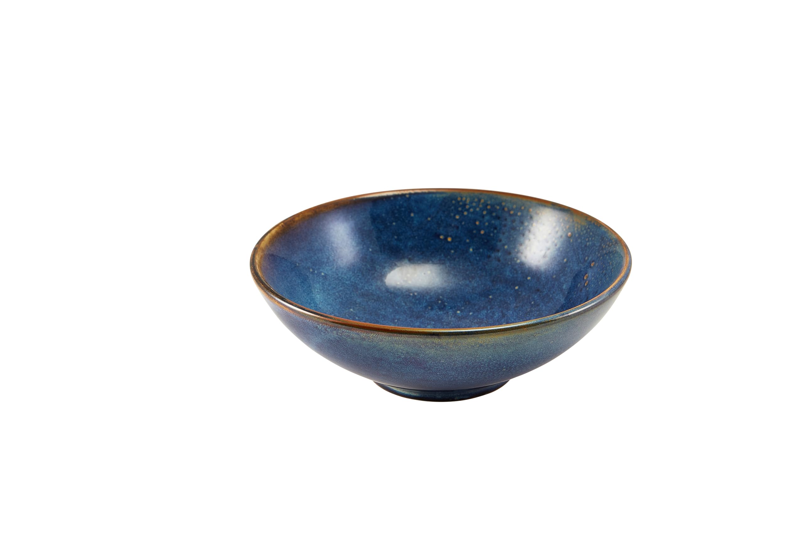 Genware Terra Porcelain Aqua Blue Noodle Bowl 20.2cm Set of 6