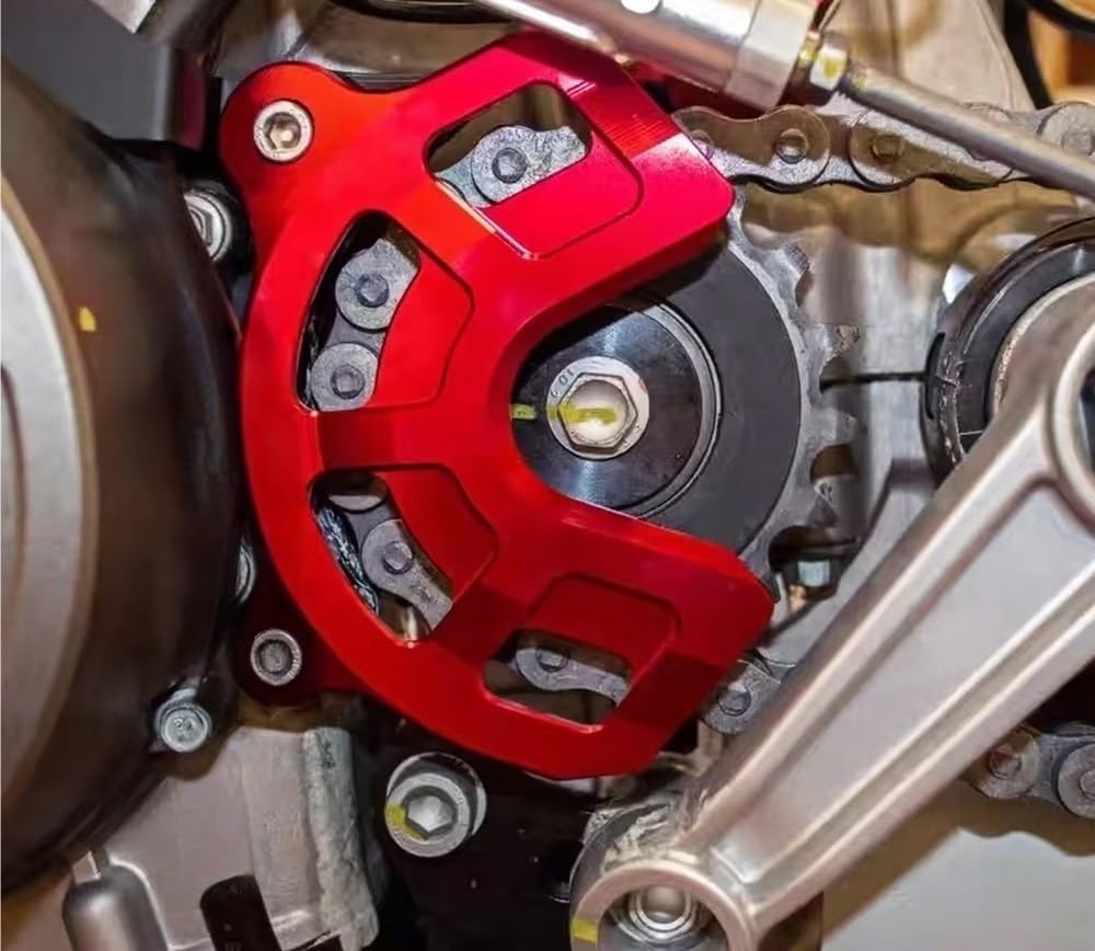 Ochraniacz łańcucha Ochraniacz łańcucha motocyklow Osłona Zębatki Przedniej Motocykla Osłona Łańcucha Ochrona Czujnika Pasuje Do Aprilia RS660 2020 2021 2022 2023 RS 660